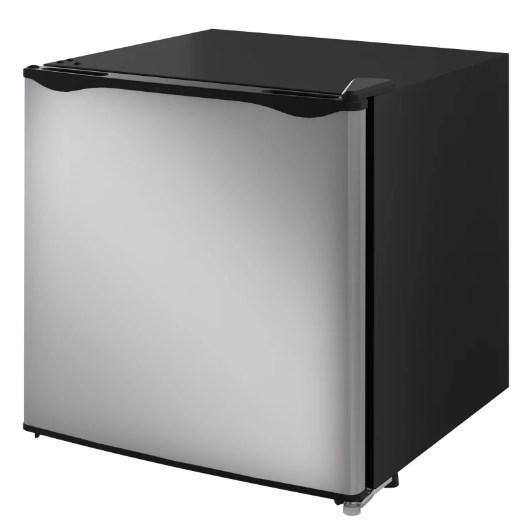 Alt View 1. Akoasm - 1.1 cu. ft. Compact Upright Freezer Countertop Mini Freezer for Apartments, Dorms, RVs-Silver - Silver.