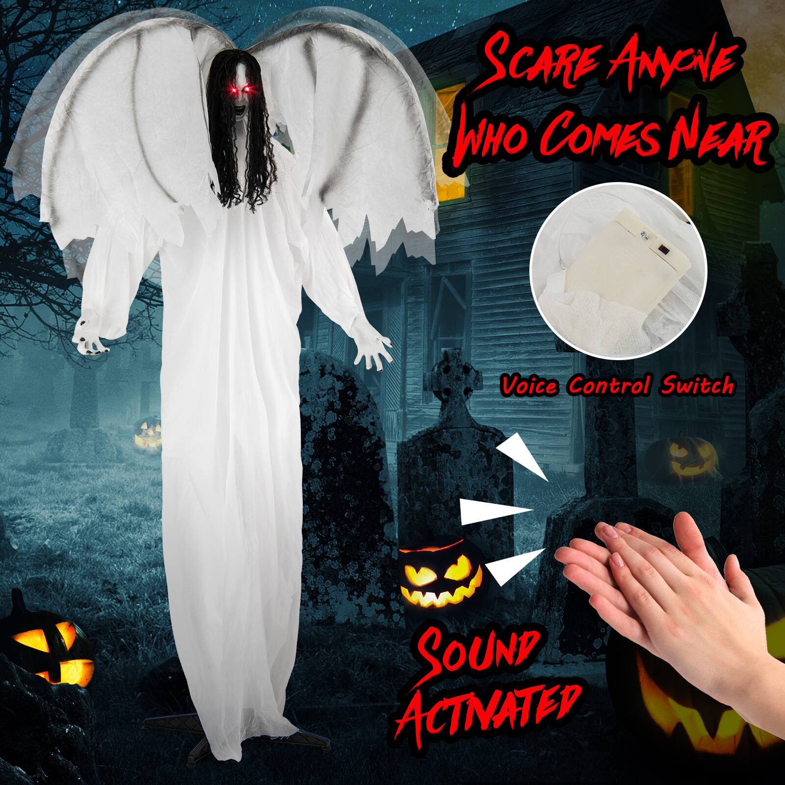 SCARE ANYONE WHO COMES NEAR

Voice Control Switch

SOUND ACTIVATED