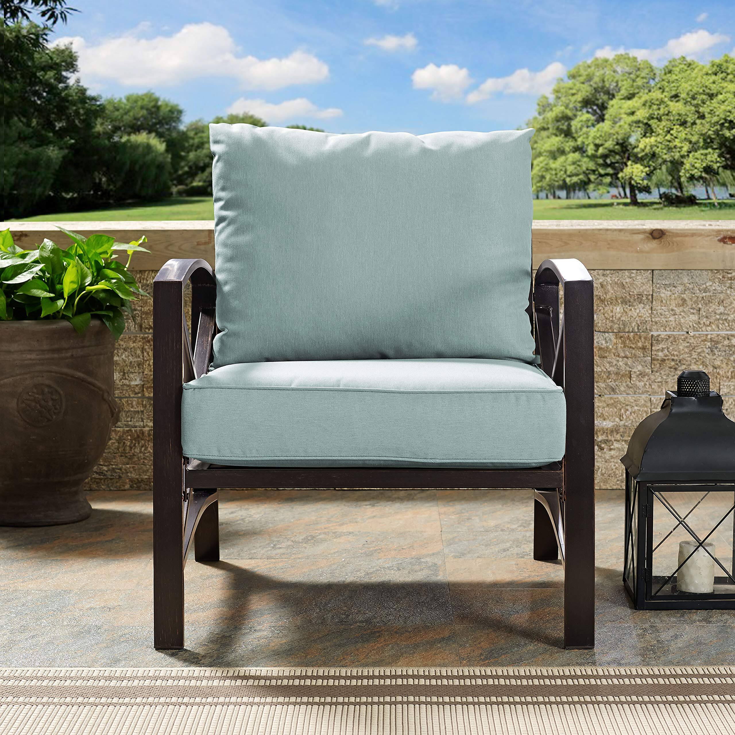 Alt View 4. Crosley Furniture - Kaplan Outdoor Chair - Mist.