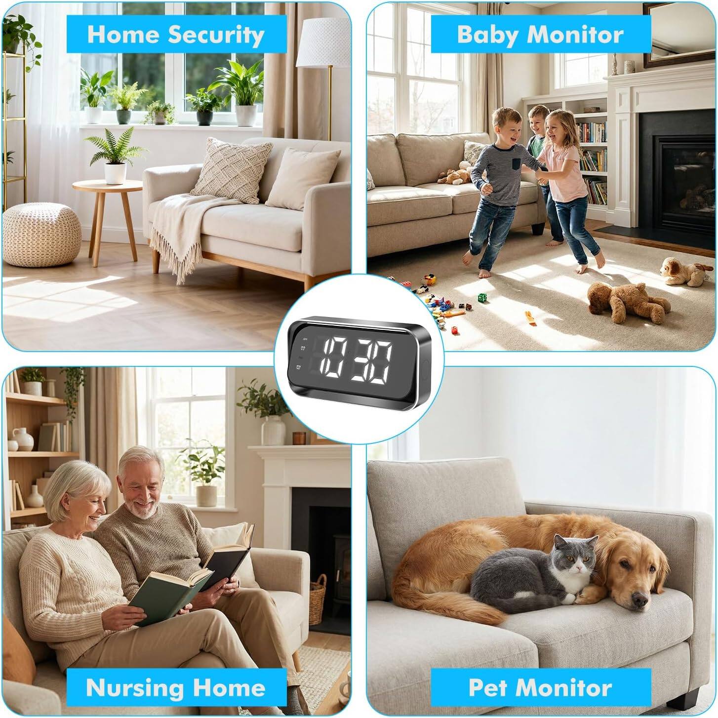 Home Security  
Baby Monitor  
Nursing Home  
Pet Monitor