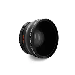Vivitar - 49mm HD Multi-Coated Wide Angle Lens Attachment for 49mm Thread Lenses - Black