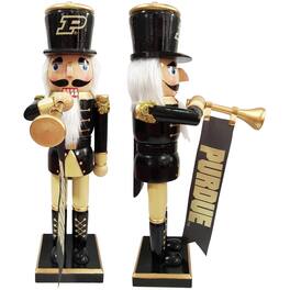 Santa's Workshop - Purdue Boilermakers 14" Bugler Nutcracker - Black