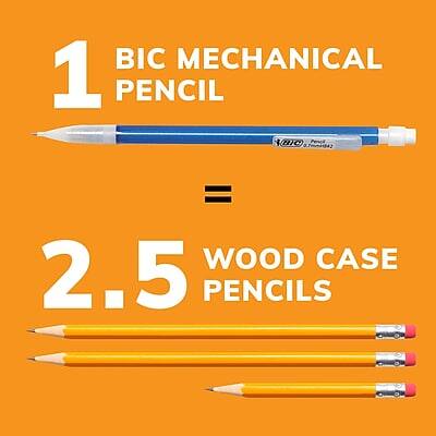 1 BIC Mechanical Pencil  
2.5 Wood Case Pencils