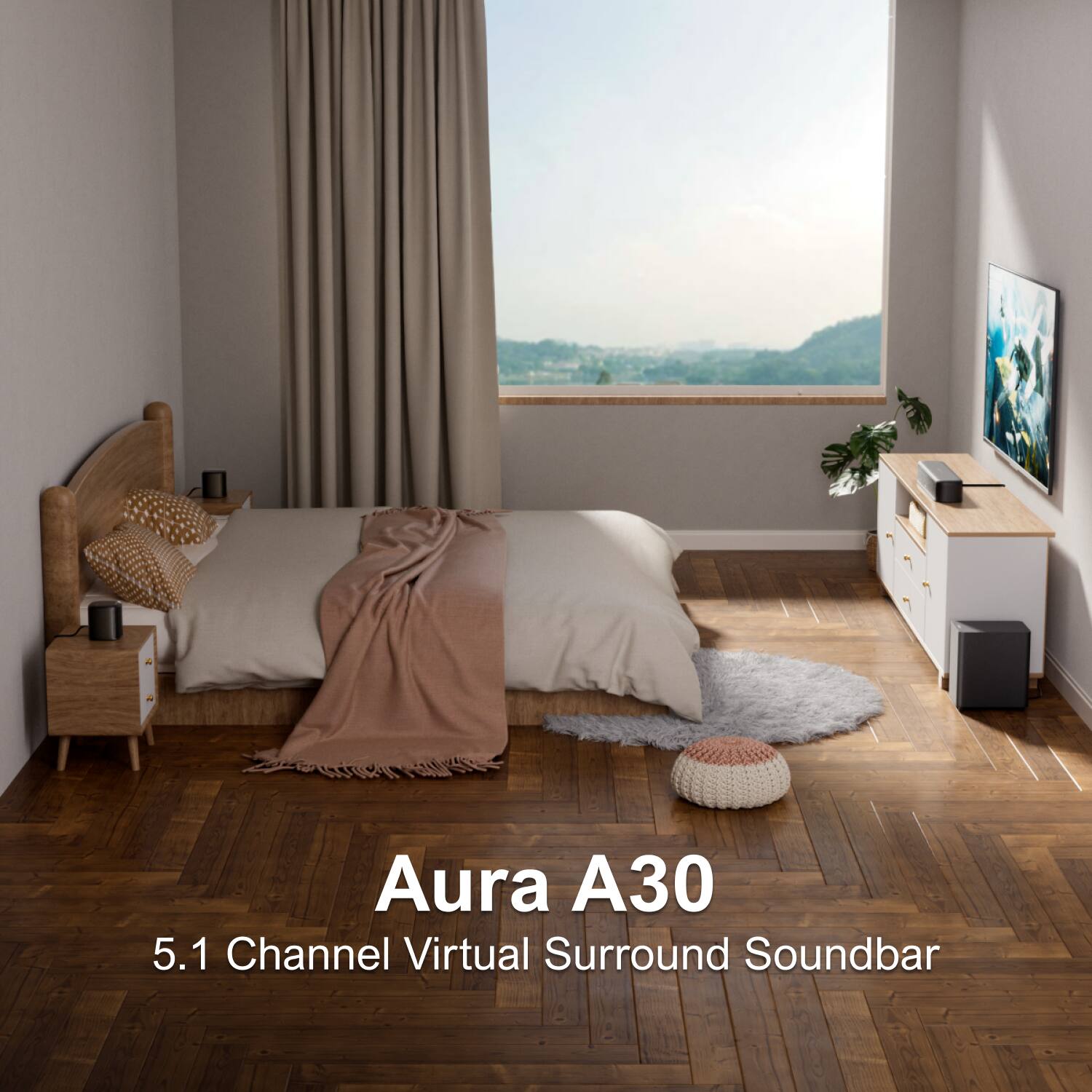 Aura A30
5.1 Channel Virtual Surround Soundbar