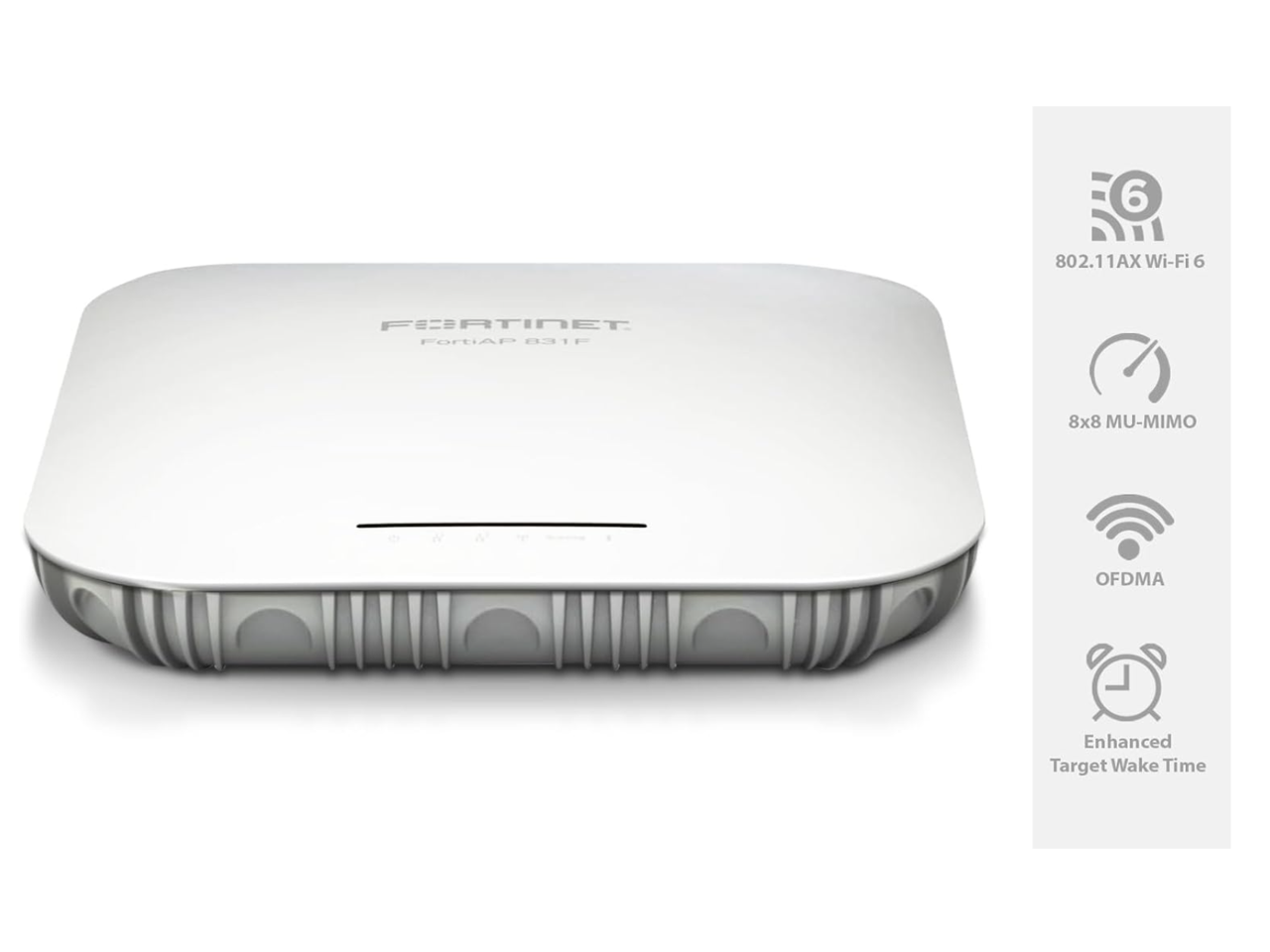 6 802.11AX Wi-Fi 6 FORTINET FortiAP 831P 8x8 MU-MIMO OFDMA Enhanced Target Wake Time