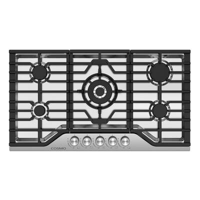 COSMO COS CTGV365SS 36 in. Vista Collection Drop in Gas Cooktop COSMO COS CTGV365SS 36 in. Vista Collection Drop in Gas Cooktop