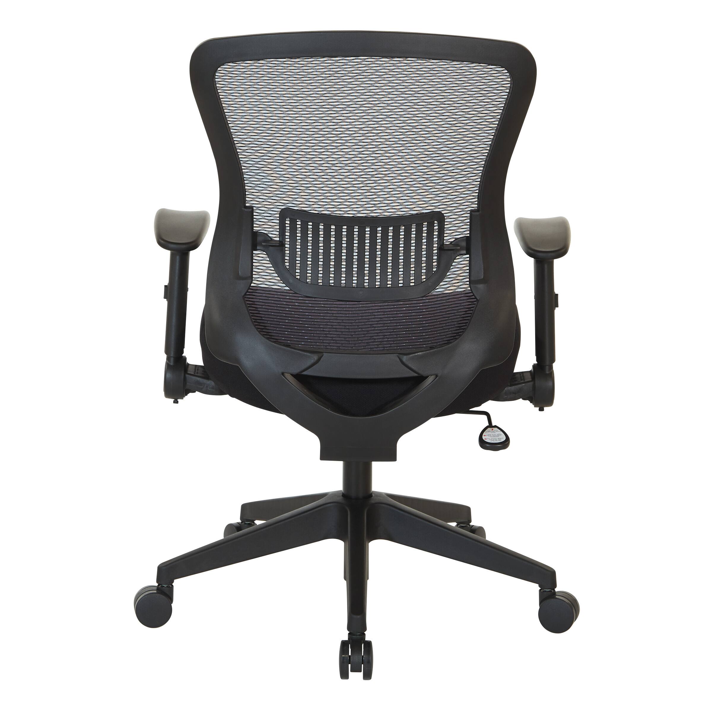 Alt View 1. Office Star Products - Dark Air Grid Back Managers Chair - Black.