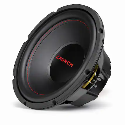 Front. Crunch - Crunch CRW12D4 12 Inch 800 Watt MAX 4 Ohm Dual Voice Coil Car Subwoofer Speaker - Black.