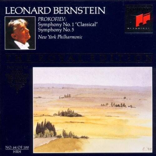 LEONARD BERNSTEIN  
PROKOFIEV:  
Symphony No. 1 "Classical"  
Symphony No. 5  
New York Philharmonic  

THE 64TH OF 100  
HRH C.88  

NO. 64 OF 100  
HRH