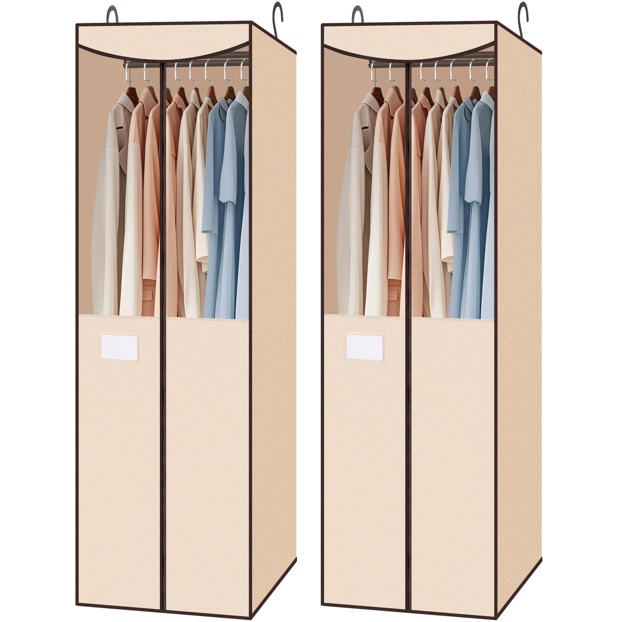 Front. Empire DigiLabs - Mirror Cabinet Standing Full Length Armoire Organizer Lockable Storage For Women Girl Full-length Frameless... - Beige.