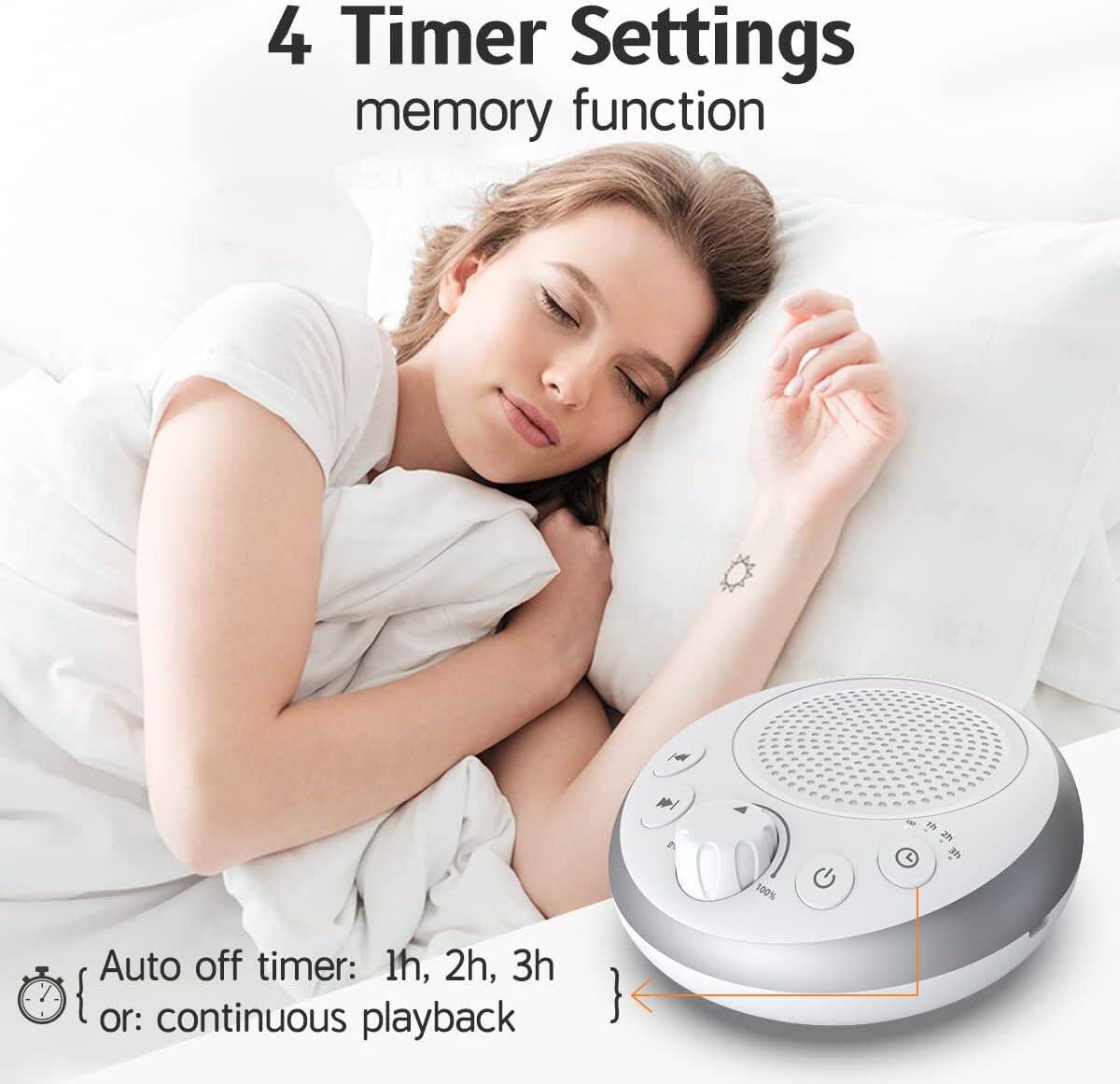 4 Timer Settings  
memory function  

Auto off timer: 1h, 2h, 3h or: continuous playback