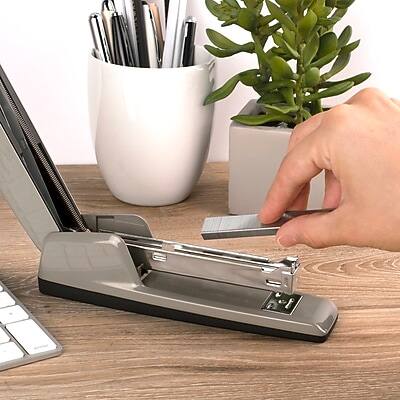 Alt View 1. Swingline - 747 Business Desktop Stapler, 25-Sheet Capacity - Steel Gray.