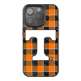 Keyscaper - NCAA - Tennessee Volunteers Plaid Bling iPhone Case - 15 - Black