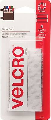 Sticky Back
Sujetadores Sticky Back
Attach Auto-Adhesive
Velcro Brand
4
3 1/2in x 3/4in
(8.9cm x 1.9cm)
2000ms
90076