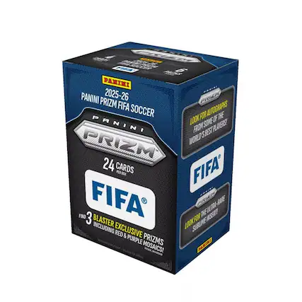 A C EE FI AE 6 PANINI FRRINE PANINI 2025-26 PRIZM PRIZM FIFA AUTOGRAPHS SOCCER FOR THE LOOK SOME OF PANINI FROM BEST PLAYERS PRIZM WORLD 24 CARDS FIFA PER BOX FIND 3 FIFA FOR THE INSERT ULTRA-RARE BLASTER INCLUDING LOOK FOR THE ULTRA-RARE SUBLIME INSERT! REBOL IM VODACE