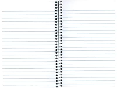 Alt View 1. National Brand - 1-Subject Notebooks, 5" x 7.75", College Ruled, 80 Sheets - Blue.