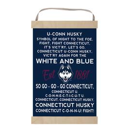 Jardine - UConn Huskies 12'' x 20'' Fight Song Banner Sign - Navy