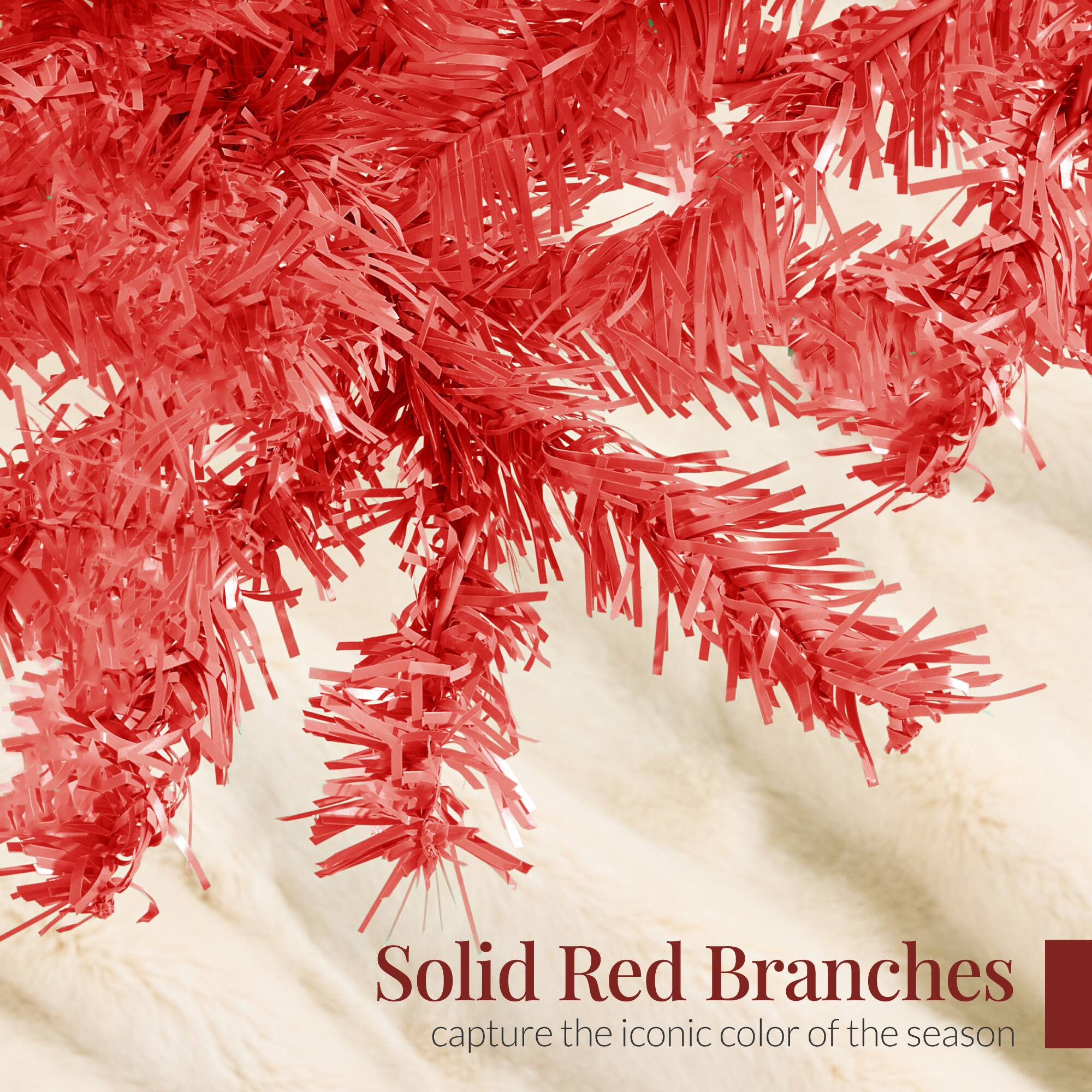 Solid Red Branches  
capture the iconic color of the season
