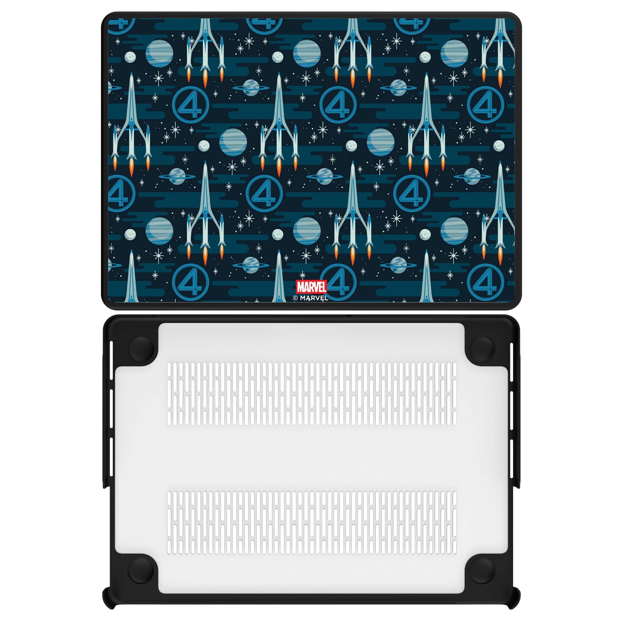 Keyscaper - Marvel Pattern Laptop Case - Apple MacBook Pro (13-inch, 2020) - Fantastic Four