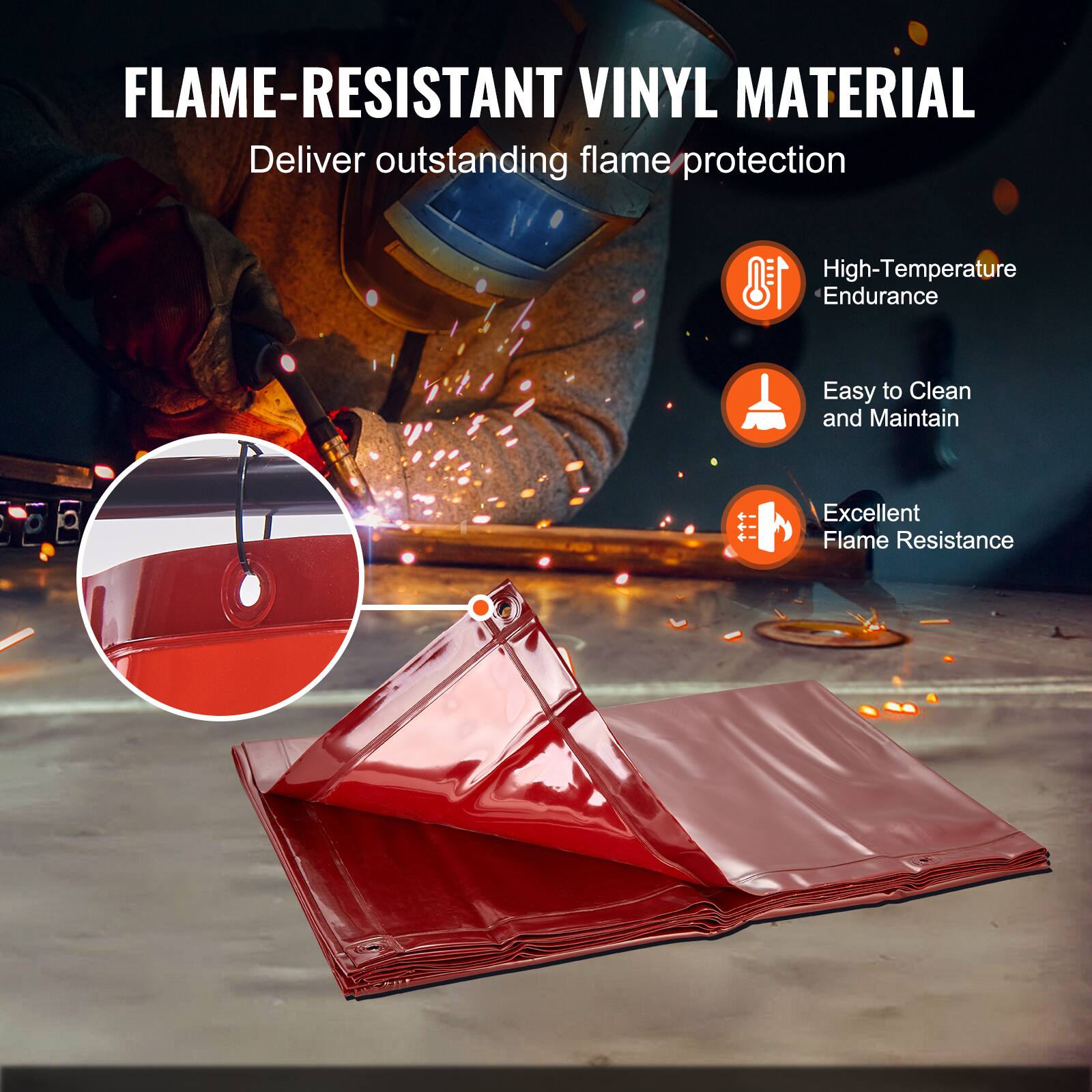 FLAME-RESISTANT VINYL MATERIAL  
Deliver outstanding flame protection

- High-Temperature Endurance
- Easy to Clean and Maintain
- Excellent Flame Resistance