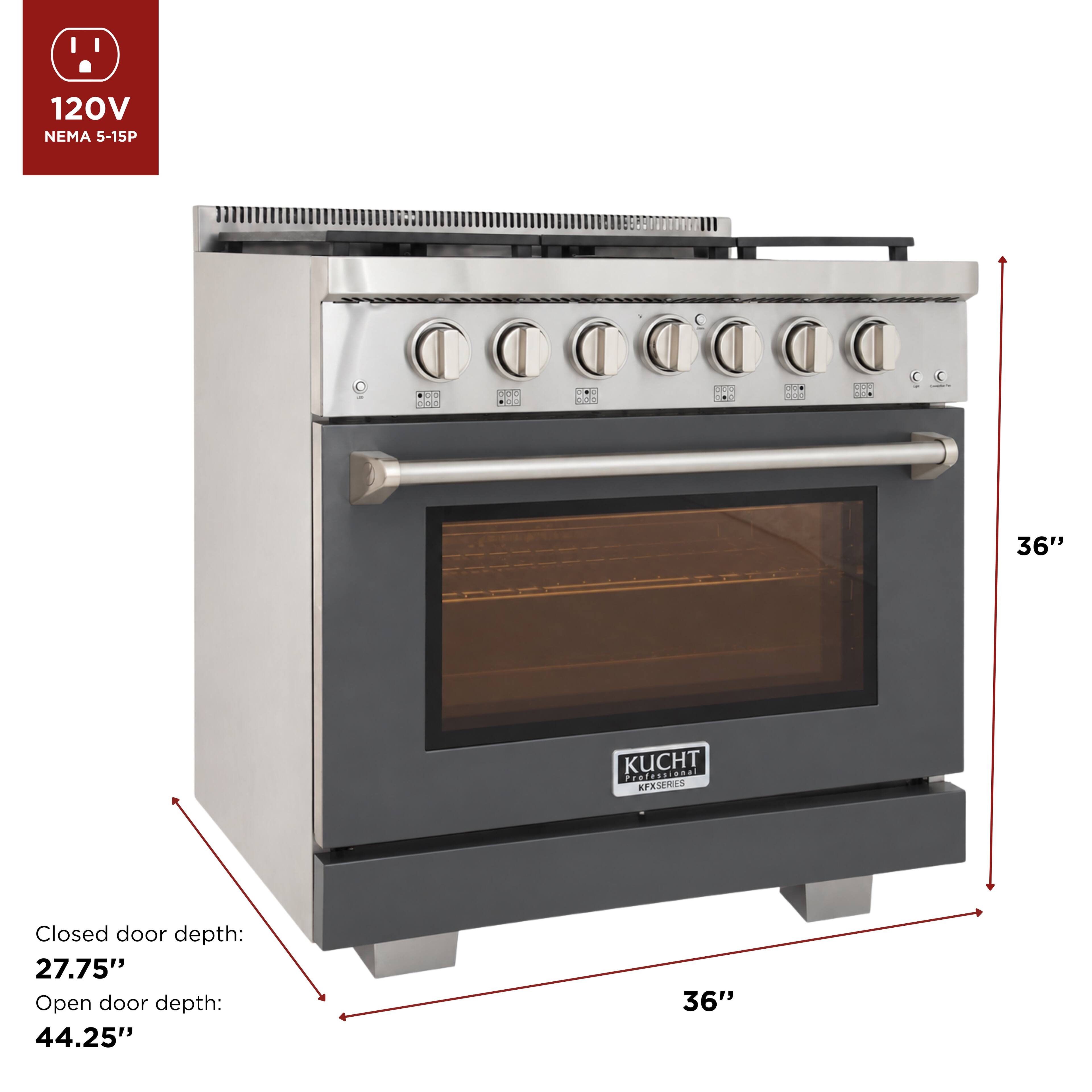 120V NEMA 5-15P

188
188
::
36"

KUCHT Professional KFXSERIES

Closed door depth: 27.75" Open door depth: 44.25"
36"