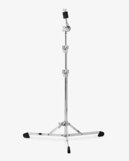 Front. Gibraltar Hardware - 8000 Series Flat Base Straight Cymbal Stand, with Vintage Style Design, Gearless Brake Tilter with Memory Lock.