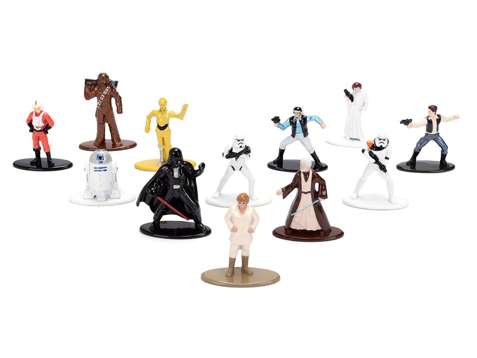Alt View 5. Jada - Set of 12 Diecast Figures "Star Wars" Movie Franchise "Nano Metalfigs" Series Diecast Models by Jada.