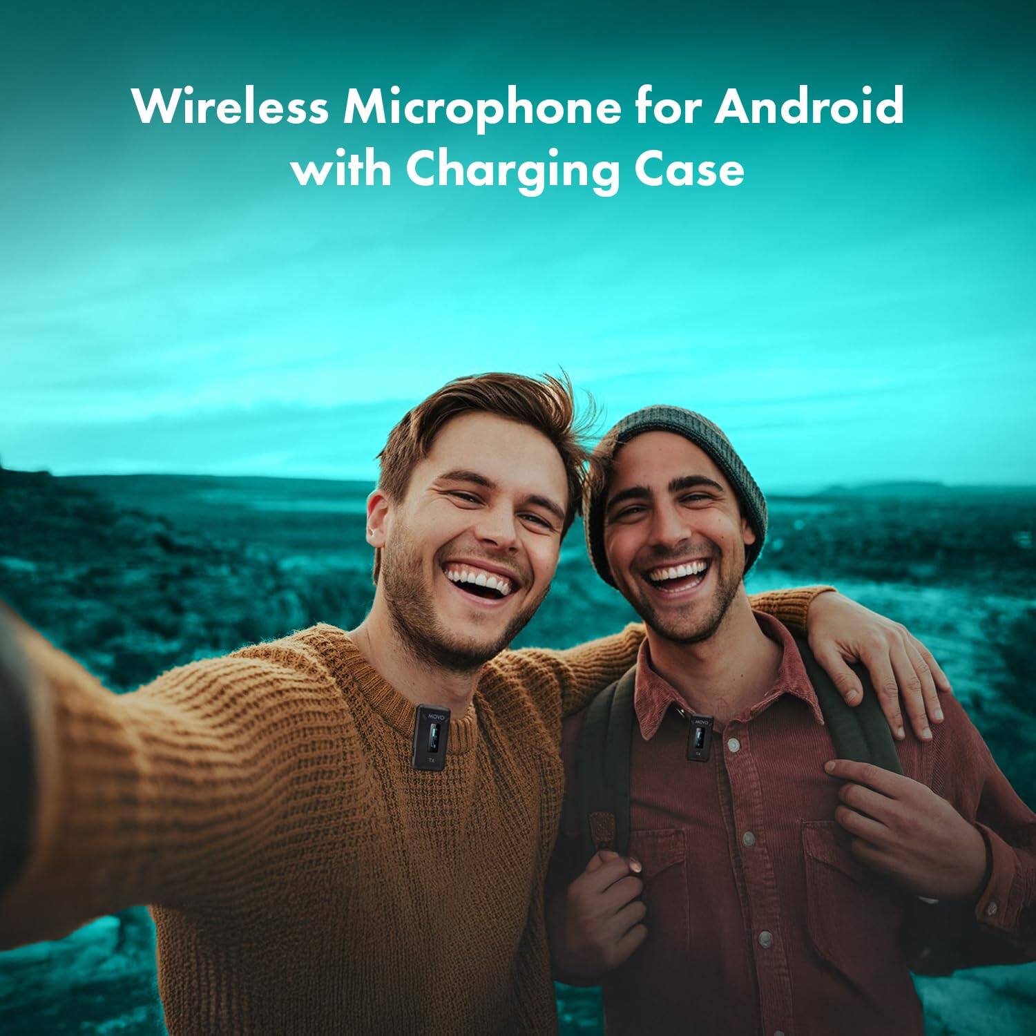 Wireless Microphone for Android with Charging Case