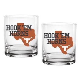 Indigo Falls - Texas Longhorns Two-Pack 14oz. Hometown Glass Set - Multicolor