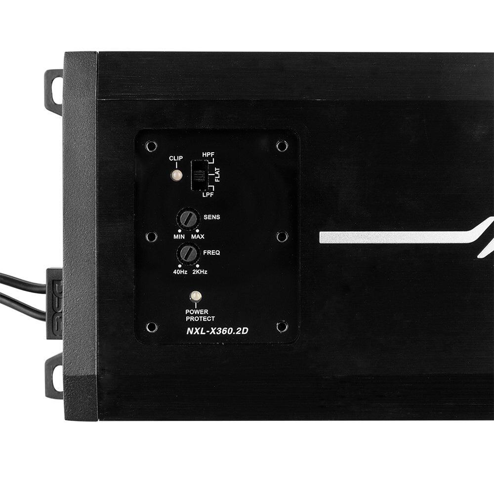 CLIP  
HPF FLAT LPF  
960  
SENS MIN MAX FREQ 40Hz 2KHz  
POWER PROTECT  
NXL-X360.2D
