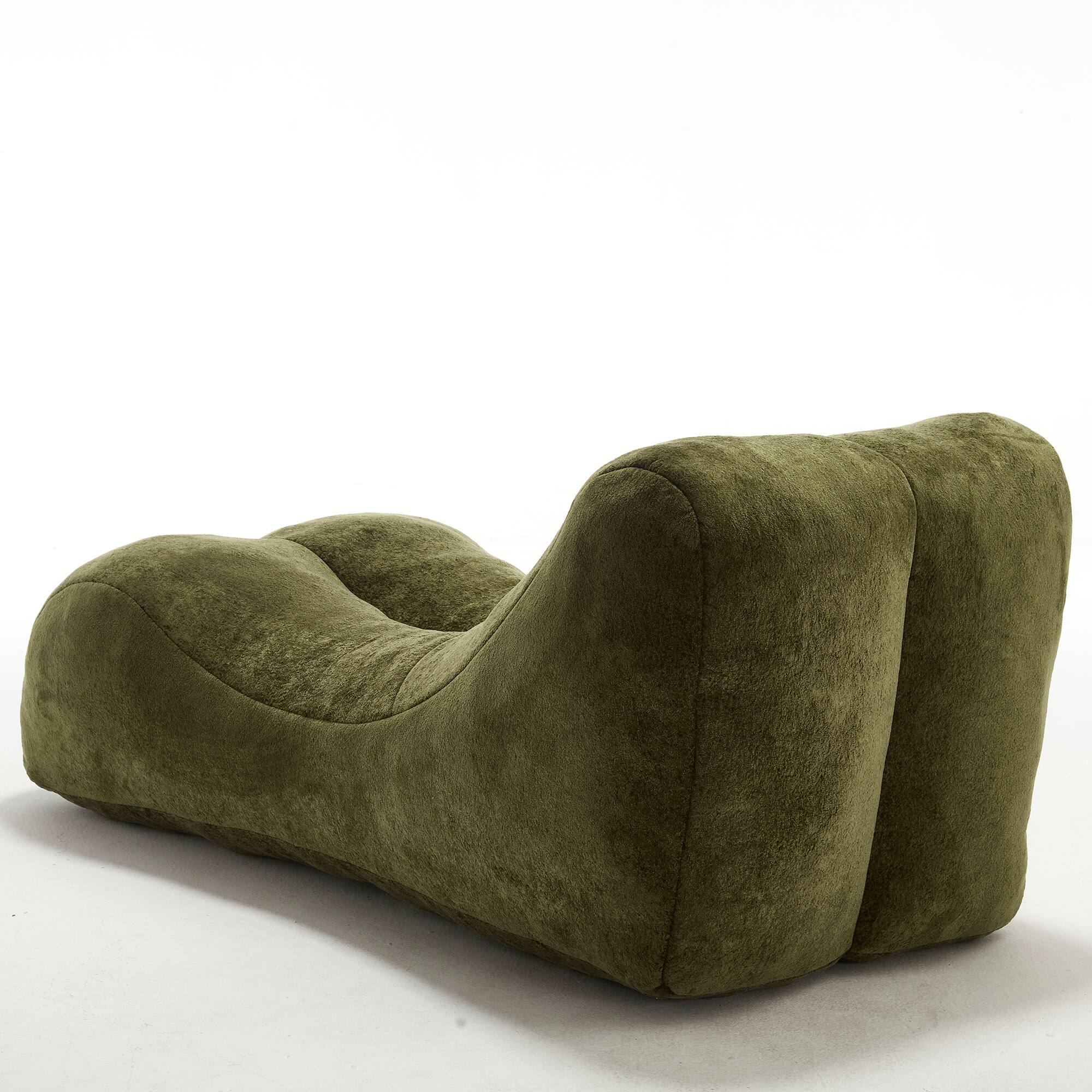 Alt View 5. GOODSILO - Cozy Bean Bag Sofa Chair - Adult Lounger for Gaming, Reading & Relaxation - Olive Green.