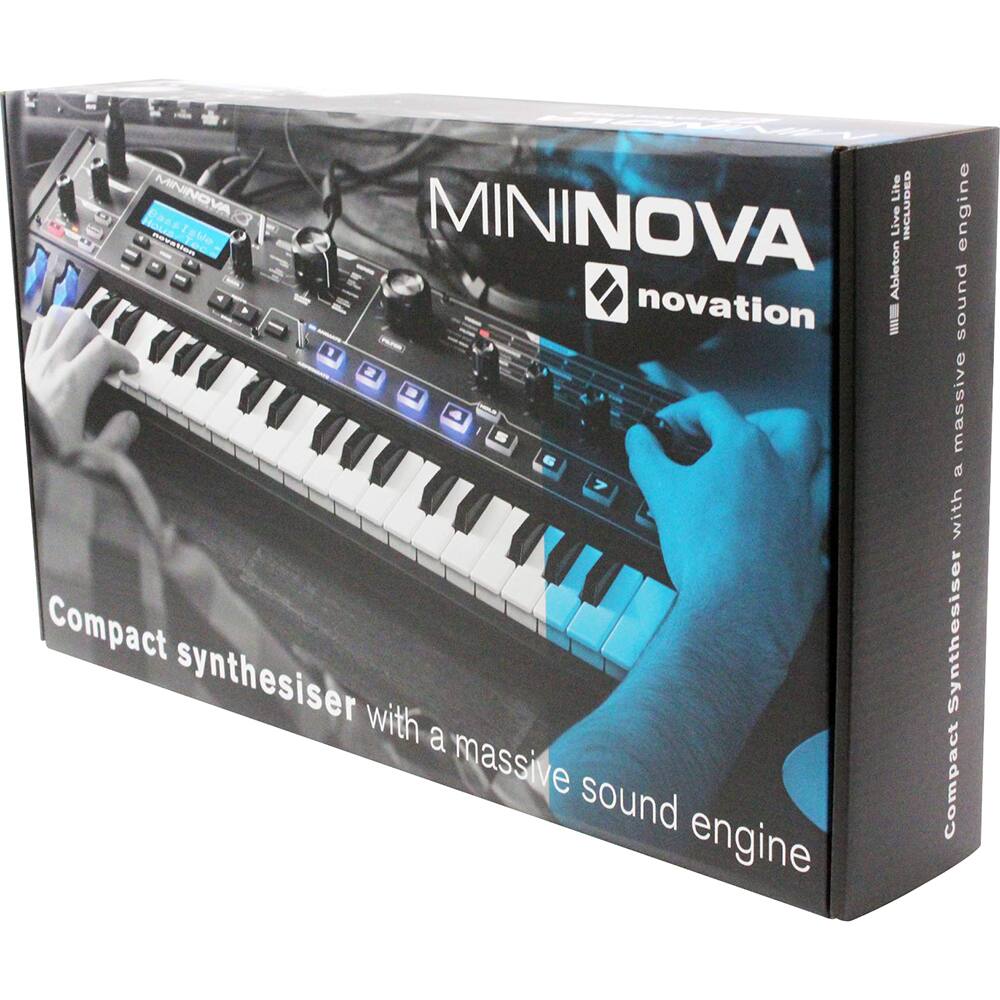 MININOVA Lite HotnnTo DNnA labe MININOVA Live INCLUDED engine COC Ableton novation I punos massive a with Compact Synthesiser synthesiser with a massive Compact sound engine
