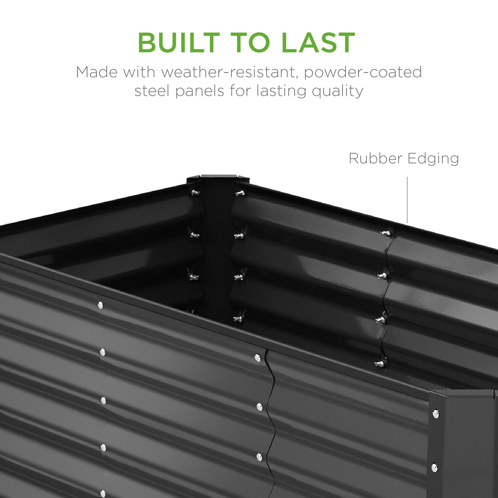BUILT TO LAST

Made with weather-resistant, powder-coated steel panels for lasting quality

Rubber Edging