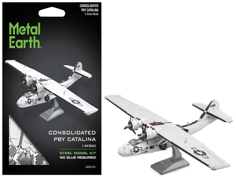 Metal Earth 3D Laser Cut Model Kit – Consolidated PBY Catalina Sea Plane 1:94