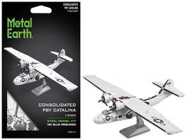 Metal Earth - Consolidated PBY Catalina Amphibious Aircraft "Miss Pick Up" US Army Air Forces Moderate Difficulty Steel Model - White