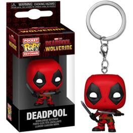 Funko - Pop Marvel: Deadpool with Swords 1.5-Inch Vinyl Keychain - Red