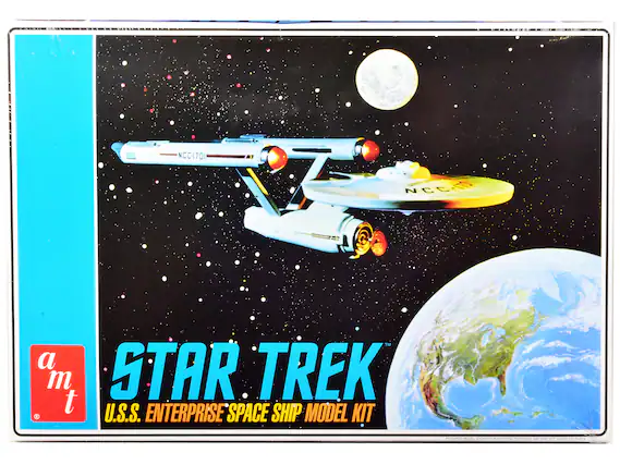 NCC1701
U.S.S. ENTERPRISE
STAR TREK
U.S.S. ENTERPRISE SPACE SHIP MODEL KIT
a m t
