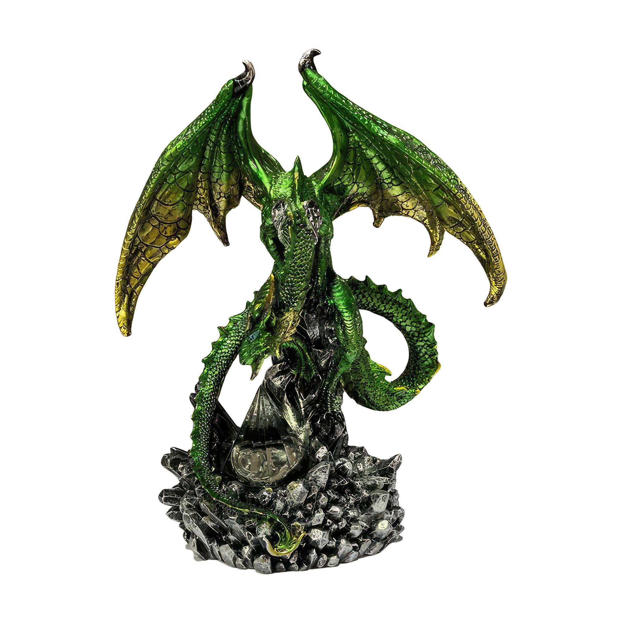 Front. FC Design - FC Design 10.25"H LED Dragon with Icicle Figurine Statue Office/Computer Desk Tabletop Medieval Gaming Home Decor Gift - Multi-Color.
