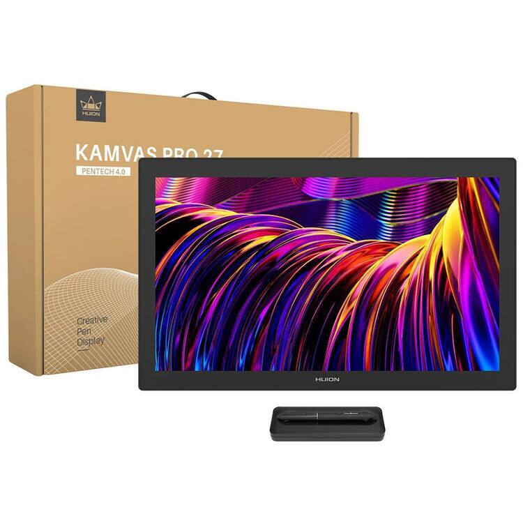 【GW限定セール】HUION 液晶ペンタブレットKamvas Pro20 Huion Kamvas Pro 27 4K UHD Multi Touch Pen Display Cosmo Black