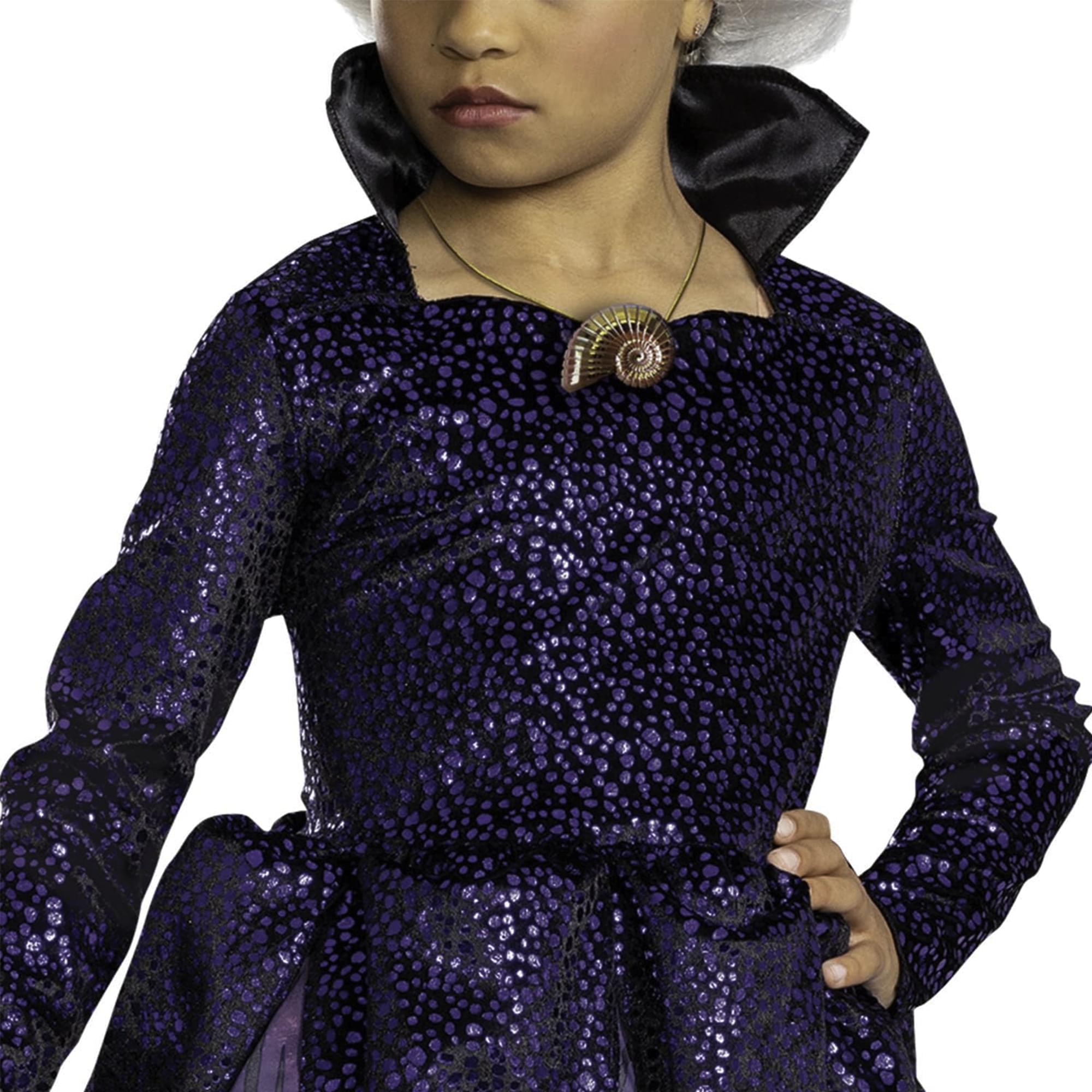 Alt View 10. Disguise - Disney The Little Mermaid Ursula Deluxe Child Costume | S (4-6x) - Purple.