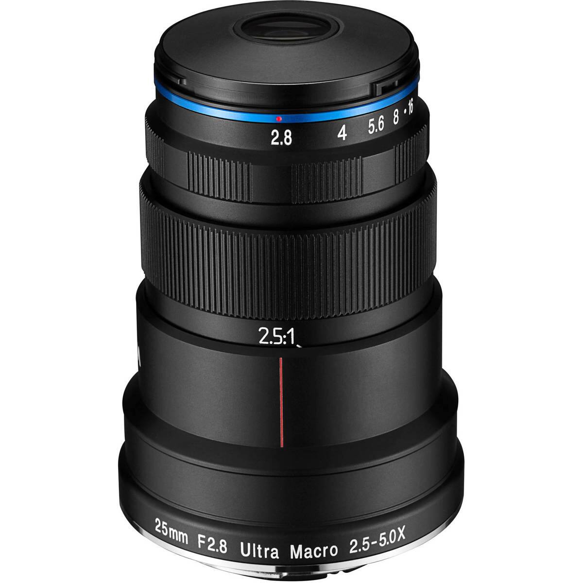 2.8 4 5.6 8 16  
2.5:1  
25mm F2.8  
Ultra Macro 2.5-5.0X