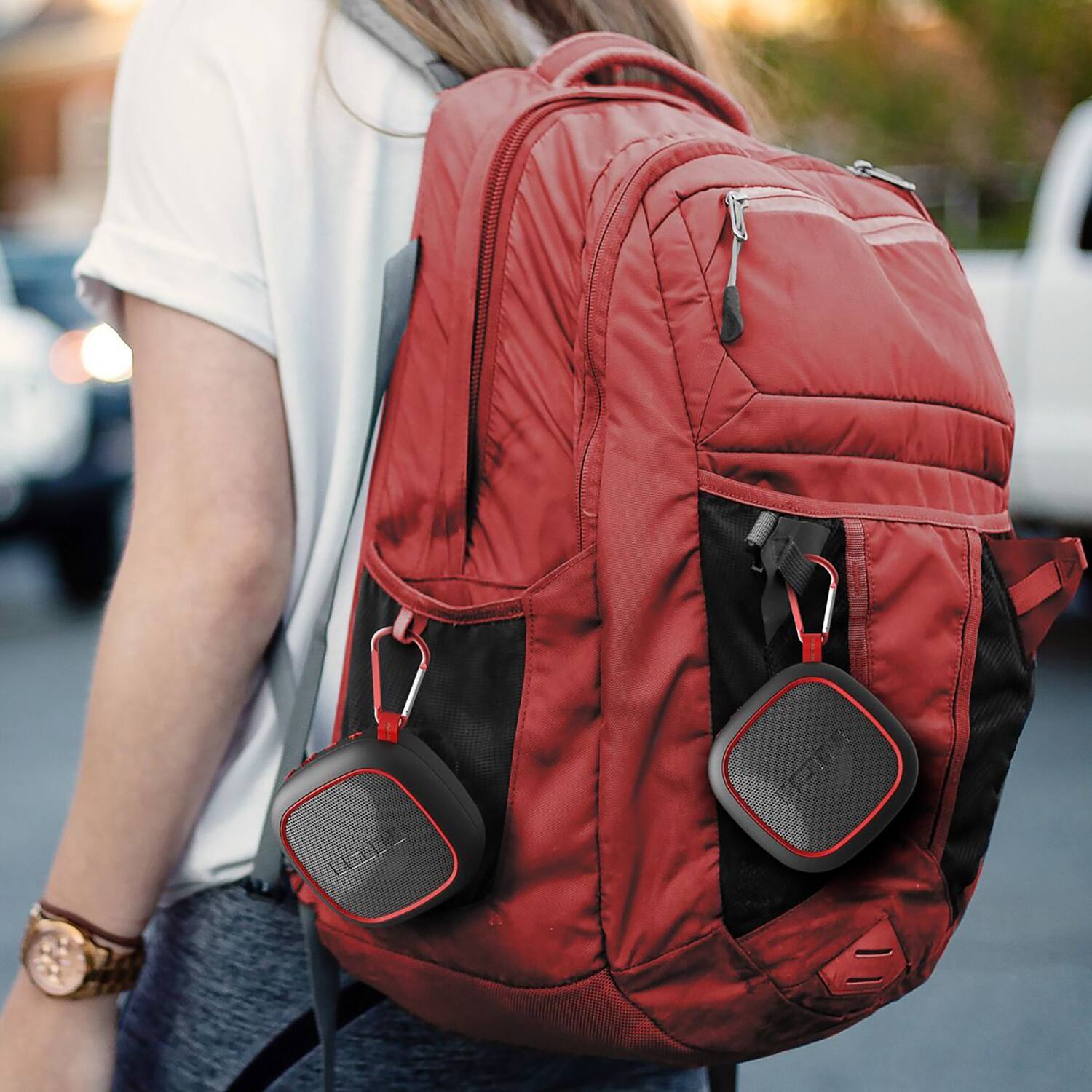 Left. IONI - Ion Magrocker2pkscxus Magnet Rocker Portable Bluetooth Speakers With Stereo-link, 2 Count - Black.