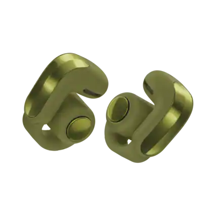 Front. Bose - Bose Ultra Open Earbuds (2nd Gen) - Wireless Bluetooth Open Ear Earbuds with Immersive Audio and Wireless Charging - Olive Green.