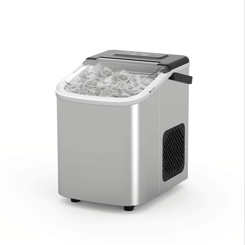 Front. Loheer - Loheer Portable Ice Maker Countertop 26 lbs Daily Bullet Ice Machine for RV Camping - Black.