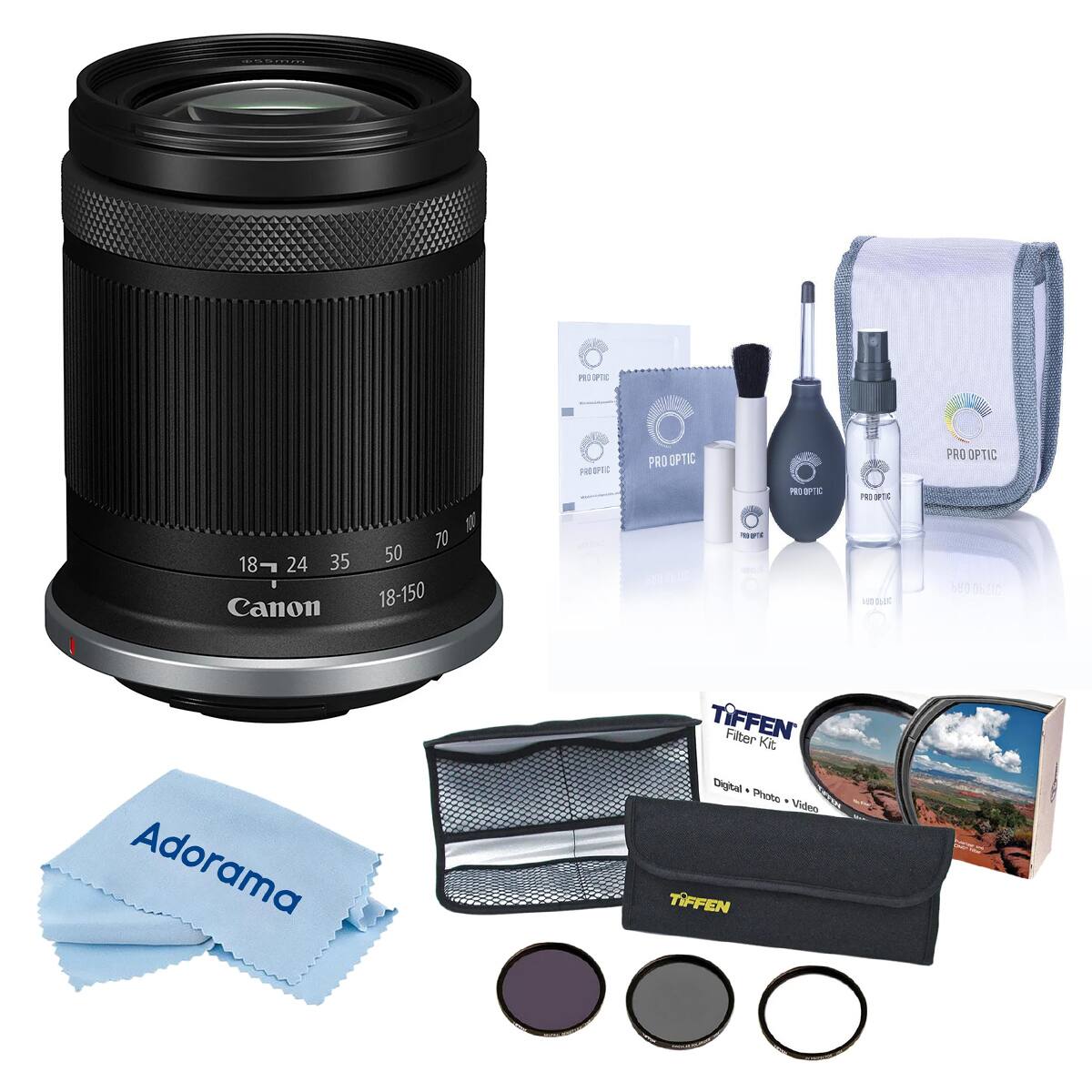 DESTRADED  
PRO OPTIC  
ROOFIC  
PRO OPTIC  
PRO OPTIC  
PRO OPTIC  
PRO OFTIC  
70 24 35 50 18 Canon 18-150  

06C  
PRO OPTIC  
Adorama  
TIFFEN Filter Kit Digital Photo Video TiFFEN  
THEAT