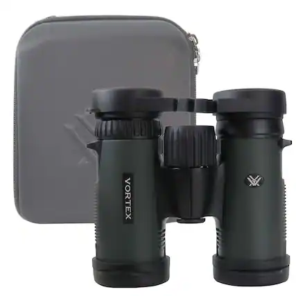 Front. Vortex - Vortex 8x32 Diamondback HD Binoculars - Green.