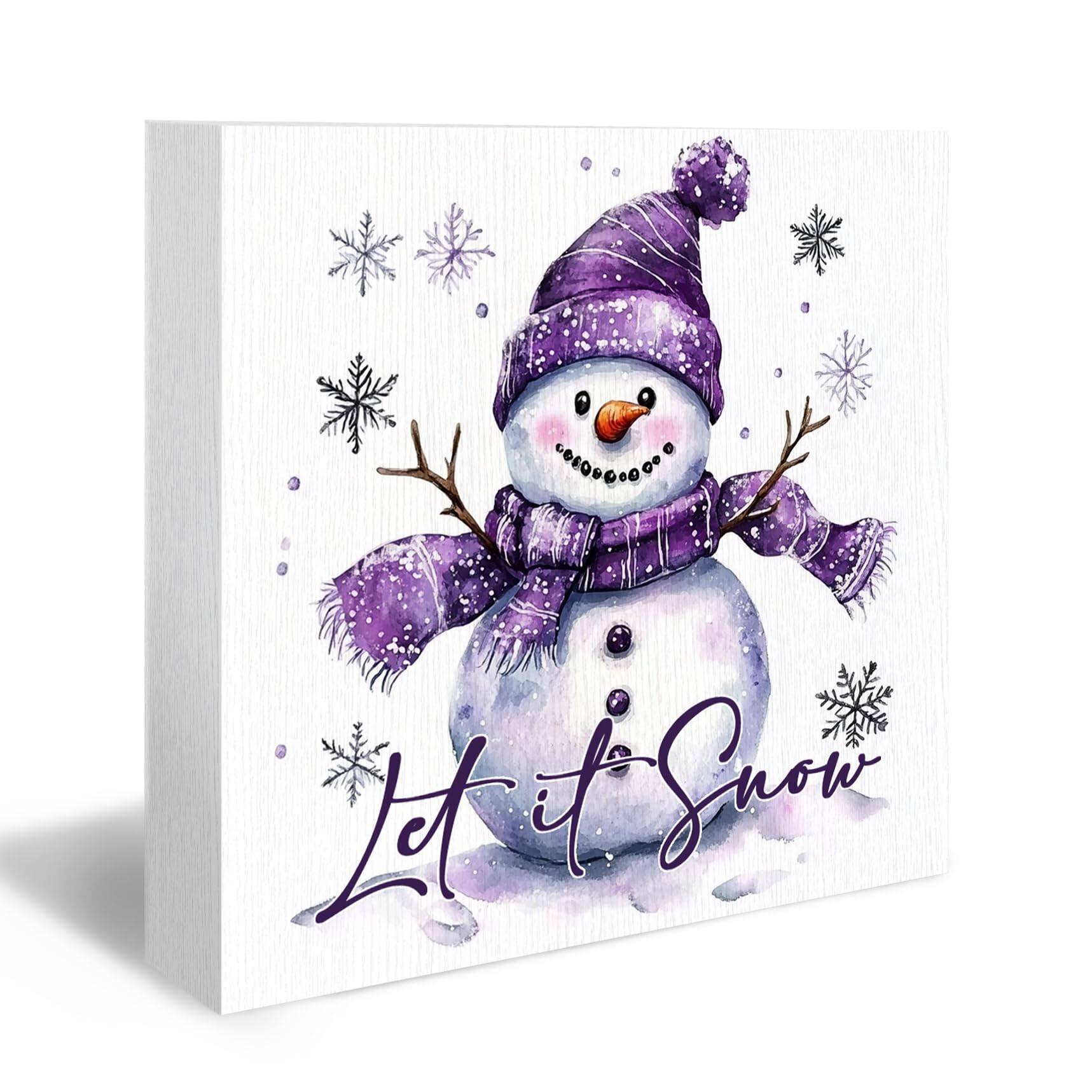 purple snowman