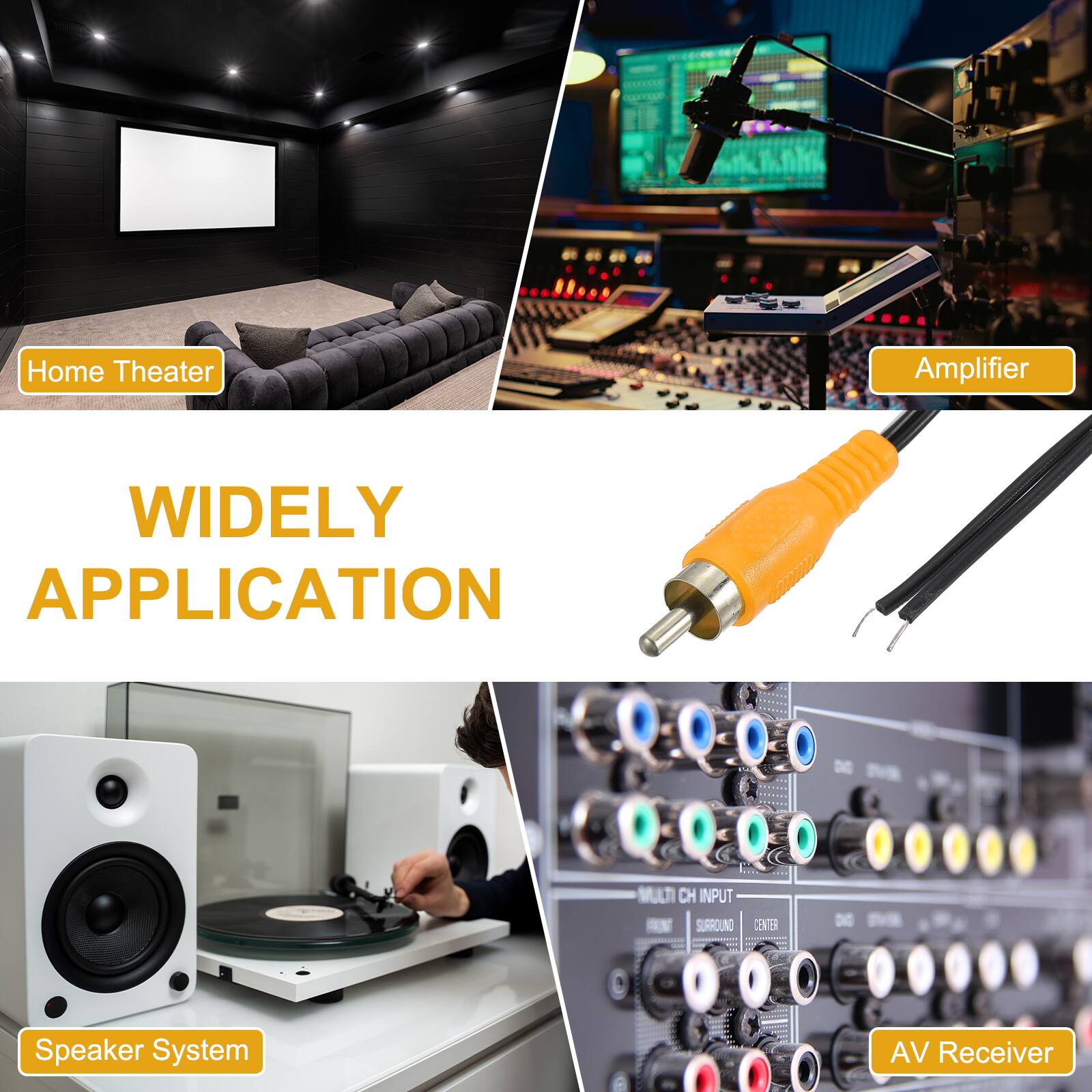 Home Theater Amplifier  
WIDELY APPLICATION  
MULTI CH INPUT  
SURROUND CENTER  
DE Speaker System  
AV Receiver