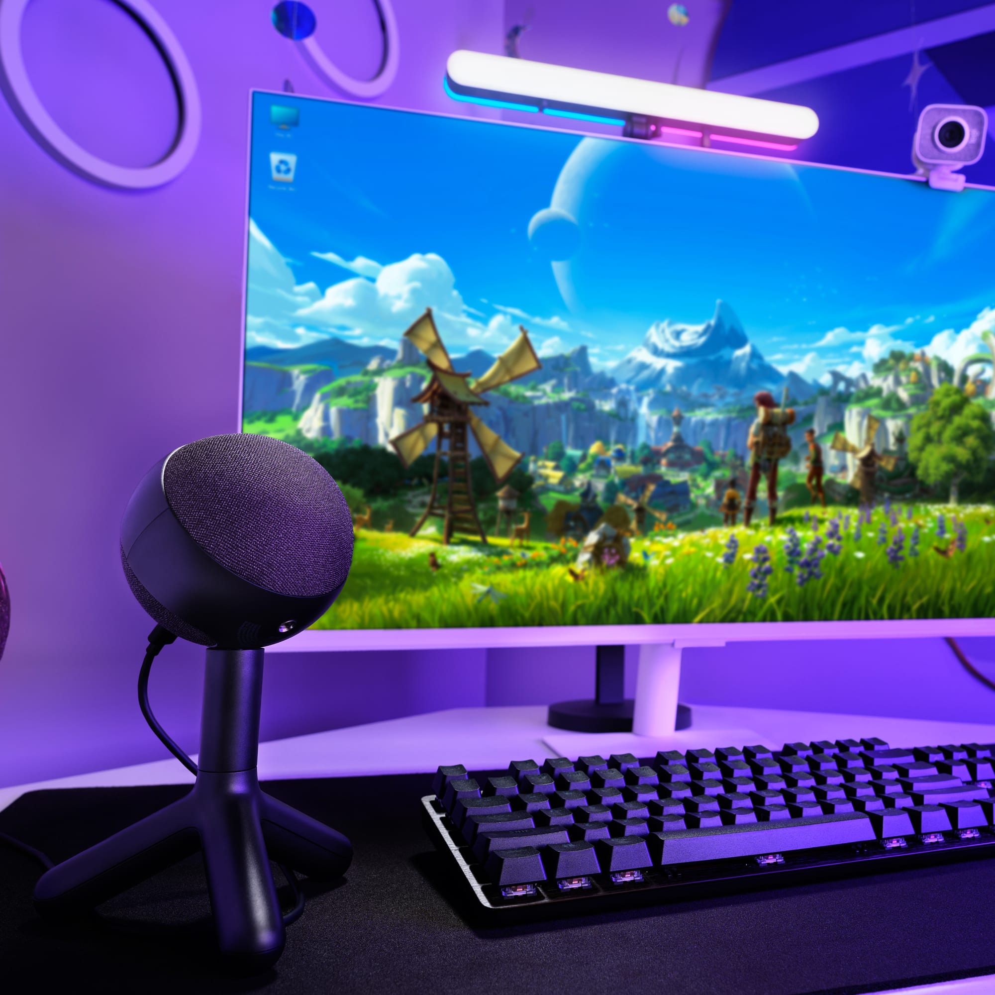 Alt View 20. Logitech - Yeti Orb Wired Cardioid Condenser Gaming Microphone with LIGHTSYNC RGB Lights - Black.