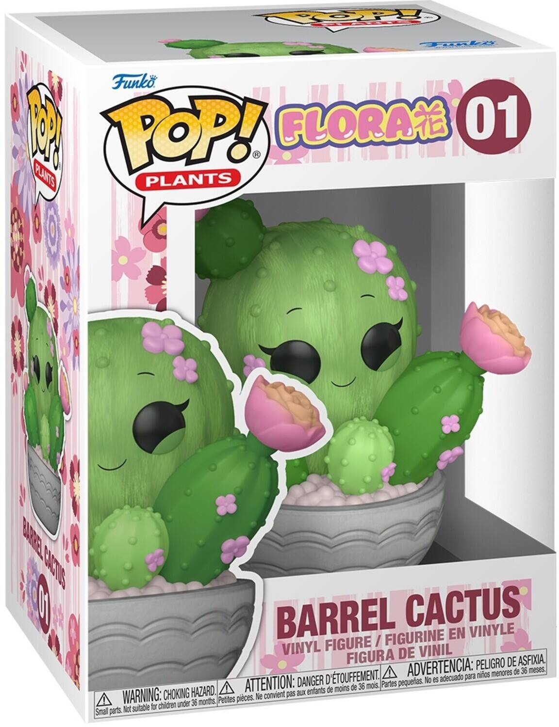 Funko POP!  
PLANTS  
FLORA 01  

BARREL CACTUS  
VINYL FIGURE / FIGURINE EN VINYLE / FIGURA DE VINIL  

WARNING: CHOKING HAZARD.  
ATTENTION: DANGER D'ÉTOUFFEMENT.  
ADVERTENCIA: PEIGRO DE ASFIXIA.  
Not suitable for children under 36 months.  
Ne convient pas aux enfants de moins de 36 mois.  
No es adecuado para niños menores de 36 meses.  
Small parts.  
Petites pièces.  
Partes pequeñas.